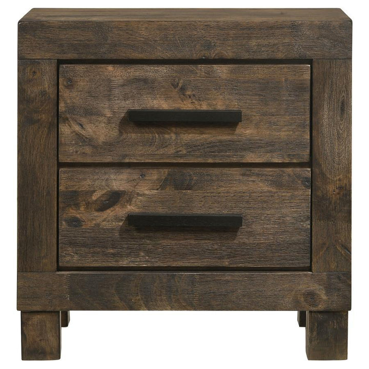 Woodmont - 2 - Drawer Nightstand - Rustic Golden Brown Accent Nightstand modern furniture Contempo Furniture