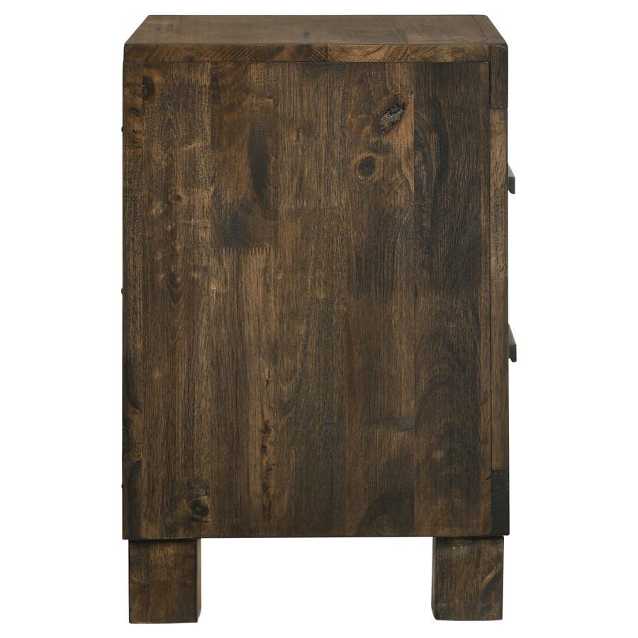 Woodmont - 2 - Drawer Nightstand - Rustic Golden Brown Accent Nightstand modern furniture Contempo Furniture