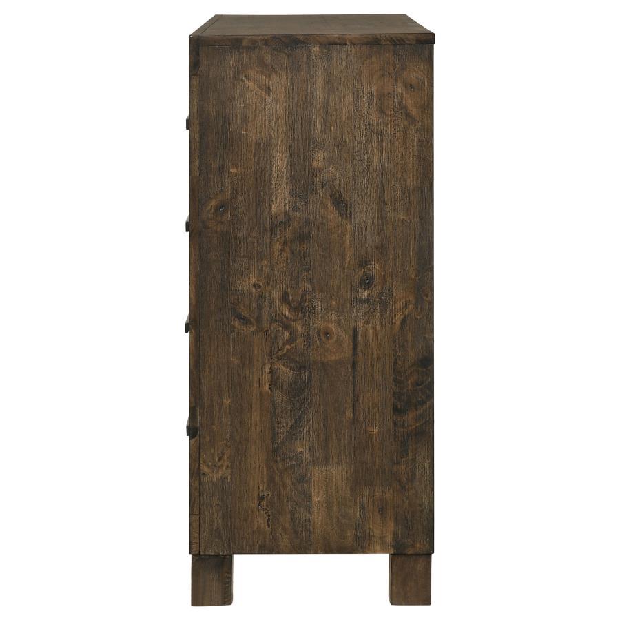 Woodmont - 8 - Drawer Dresser - Rustic Golden Brown Dressers modern furniture Contempo Furniture