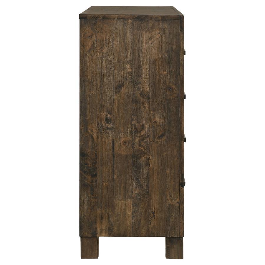 Woodmont - 8 - Drawer Dresser - Rustic Golden Brown Dressers modern furniture Contempo Furniture