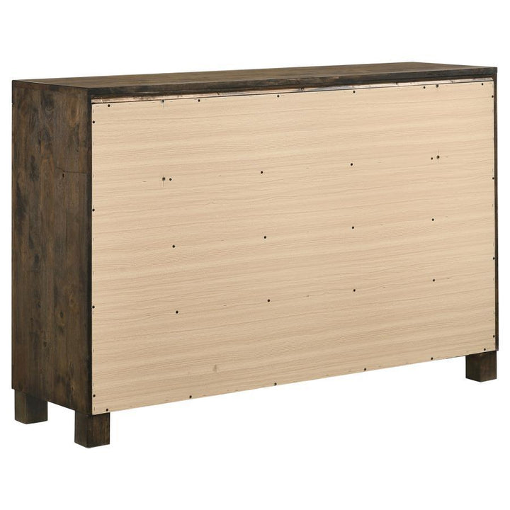 Woodmont - 8 - Drawer Dresser - Rustic Golden Brown Dressers modern furniture Contempo Furniture
