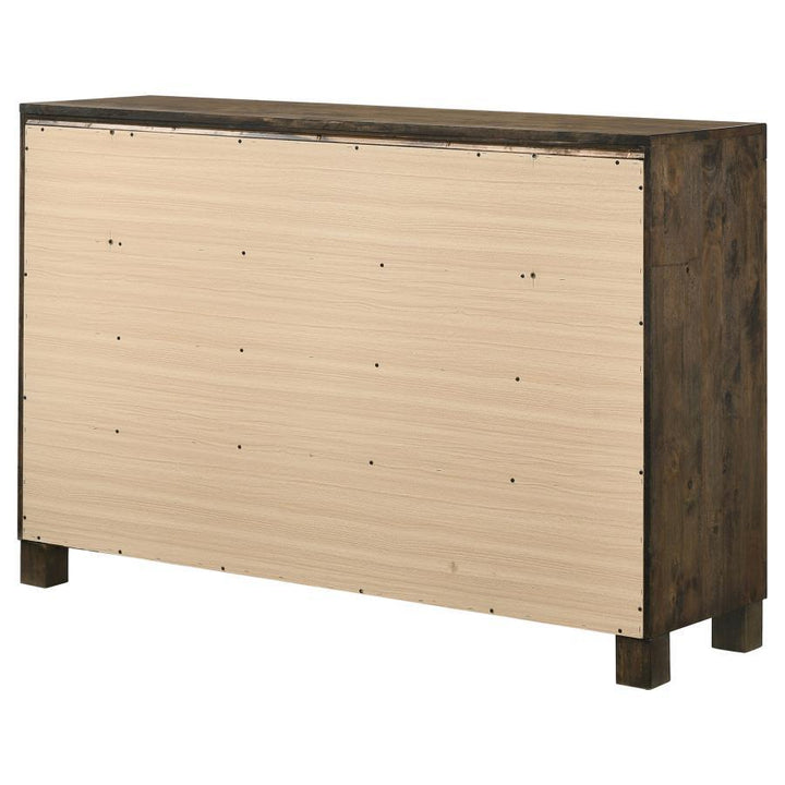Woodmont - 8 - Drawer Dresser - Rustic Golden Brown Dressers modern furniture Contempo Furniture