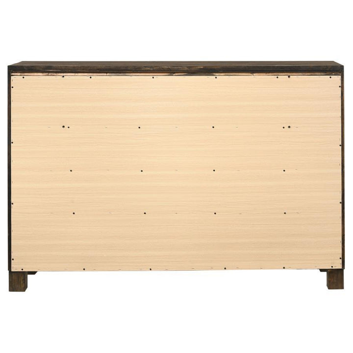Woodmont - 8 - Drawer Dresser - Rustic Golden Brown Dressers modern furniture Contempo Furniture