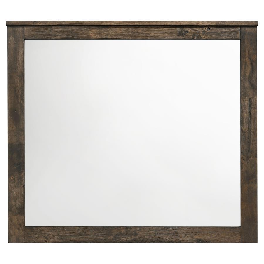 Woodmont - Dresser Mirror - Rustic Golden Brown Mirror modern furniture Contempo Furniture