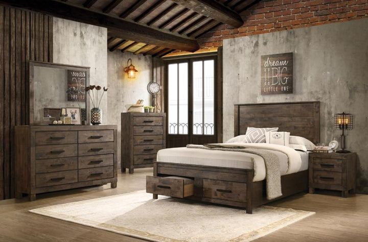Woodmont - Dresser Mirror - Rustic Golden Brown Mirror modern furniture Contempo Furniture