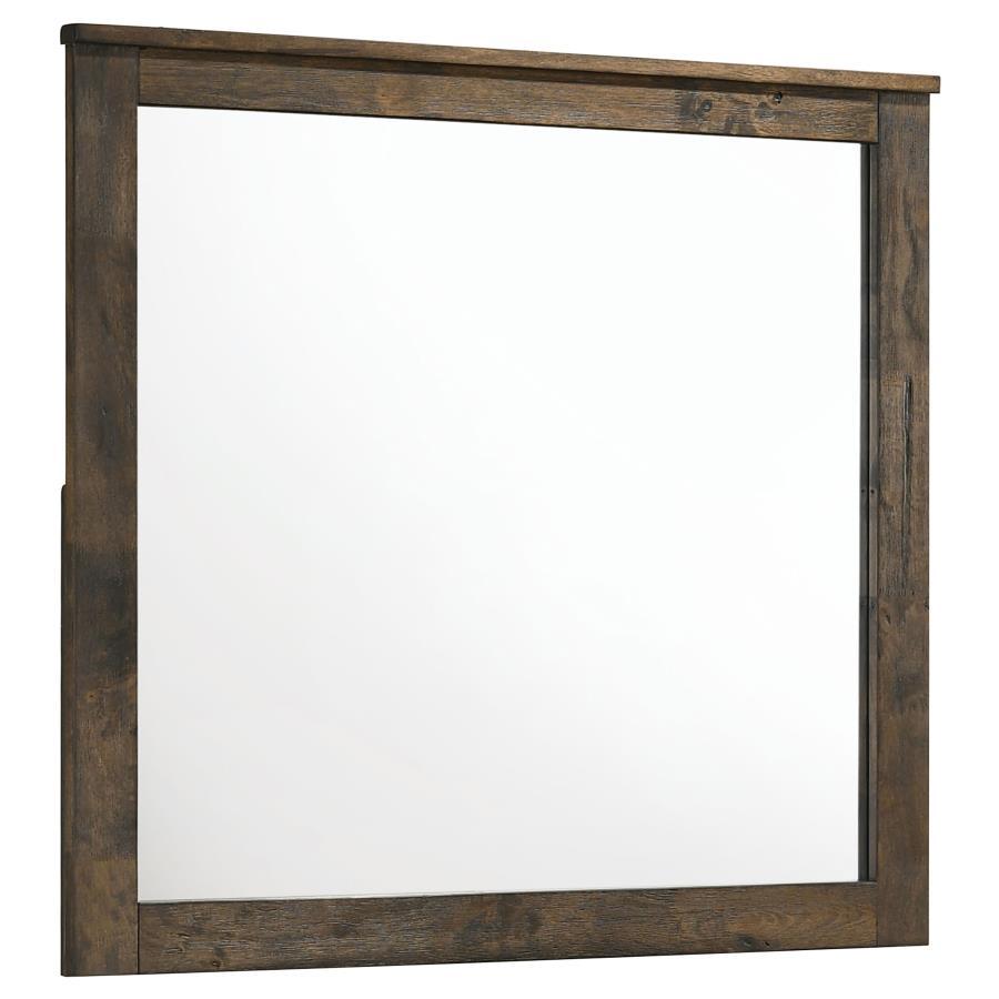 Woodmont - Dresser Mirror - Rustic Golden Brown Mirror modern furniture Contempo Furniture