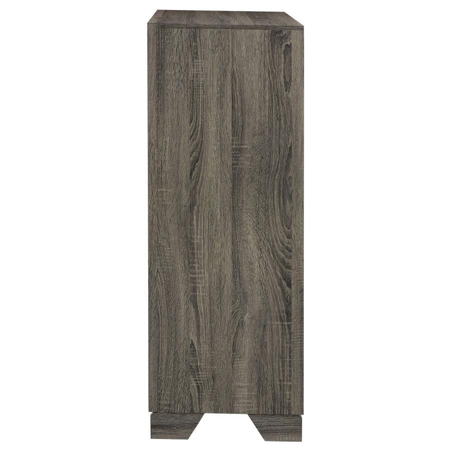 Wright - 4 - Drawer Chest Of Drawers - Brown Oak Accent Chest modern furniture Contempo Furniture