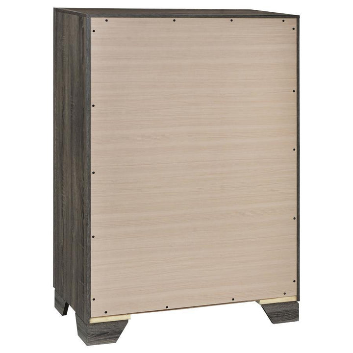 Wright - 4 - Drawer Chest Of Drawers - Brown Oak Accent Chest modern furniture Contempo Furniture