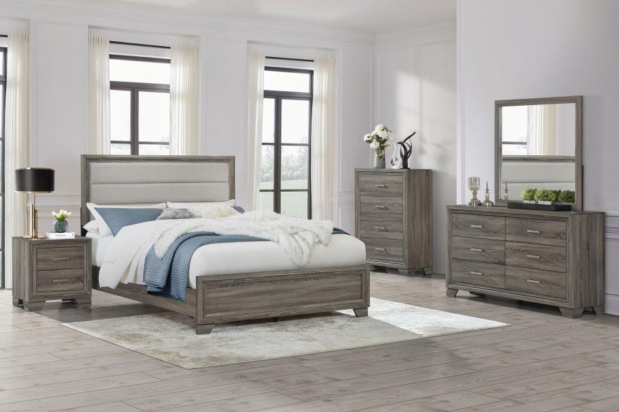 Wright - 4 - Drawer Chest Of Drawers - Brown Oak Accent Chest modern furniture Contempo Furniture