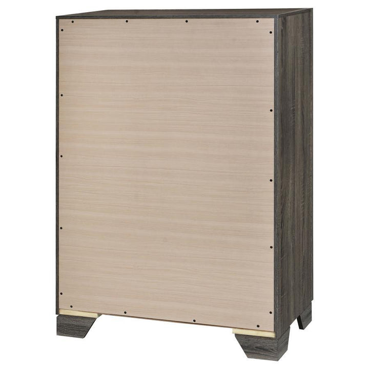 Wright - 4 - Drawer Chest Of Drawers - Brown Oak Accent Chest modern furniture Contempo Furniture