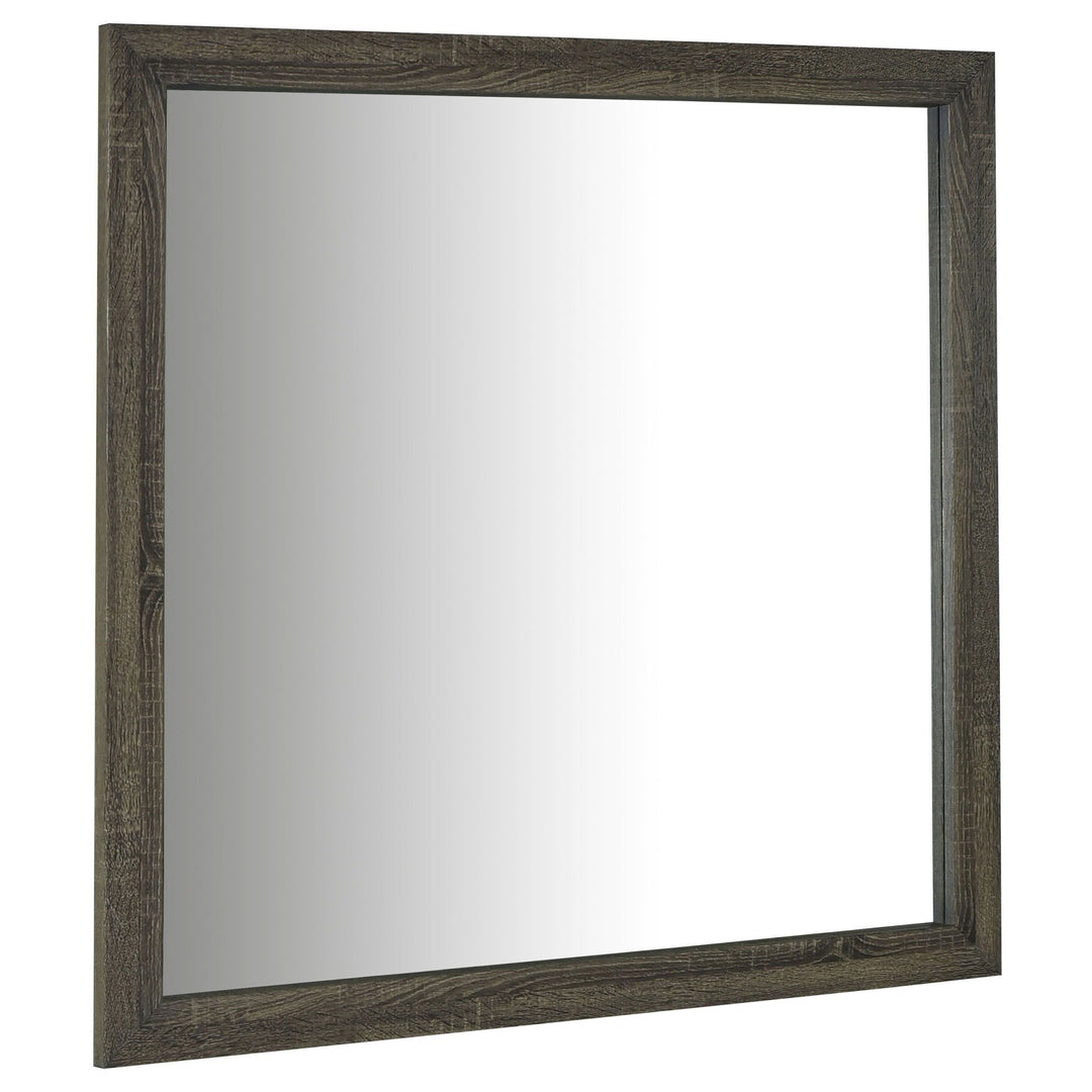 Wright - Dresser Mirror - Brown Oak Mirror modern furniture Contempo Furniture