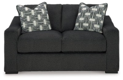 Wryenlynn Loveseat - Black Stationary Loveseat modern furniture Contempo Furniture