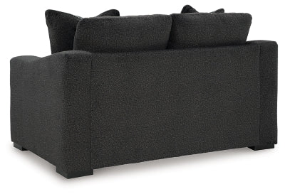 Wryenlynn Loveseat - Black Stationary Loveseat modern furniture Contempo Furniture