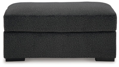 Wryenlynn Ottoman - Black Upholstered Ottoman modern furniture Contempo Furniture