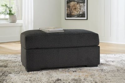 Wryenlynn Ottoman - Black Upholstered Ottoman modern furniture Contempo Furniture