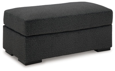 Wryenlynn Ottoman - Black Upholstered Ottoman modern furniture Contempo Furniture