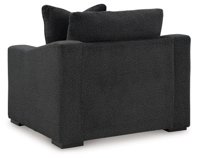 Wryenlynn Oversized Chair - Black Arm Chair modern furniture Contempo Furniture