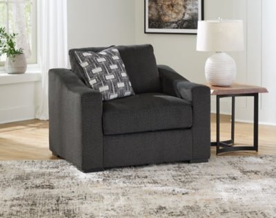 Wryenlynn Oversized Chair - Black Arm Chair modern furniture Contempo Furniture