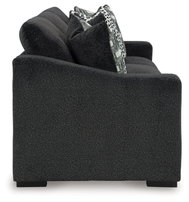 Wryenlynn Sofa - Black Stationary Sofa modern furniture Contempo Furniture