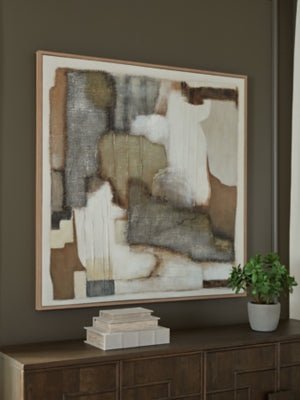 Wylander Wall Art - Light Brown Canvas Art modern furniture Contempo Furniture