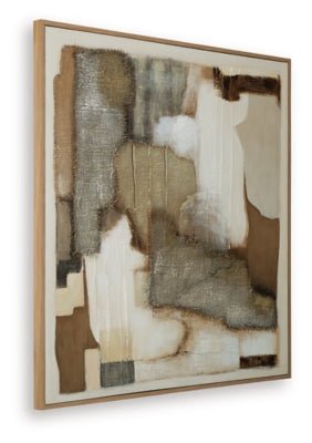 Wylander Wall Art - Light Brown Canvas Art modern furniture Contempo Furniture