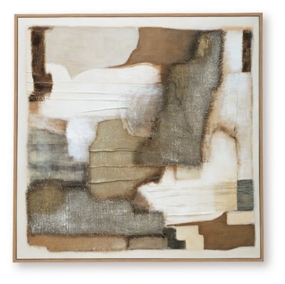 Wylander Wall Art - Light Brown Canvas Art modern furniture Contempo Furniture