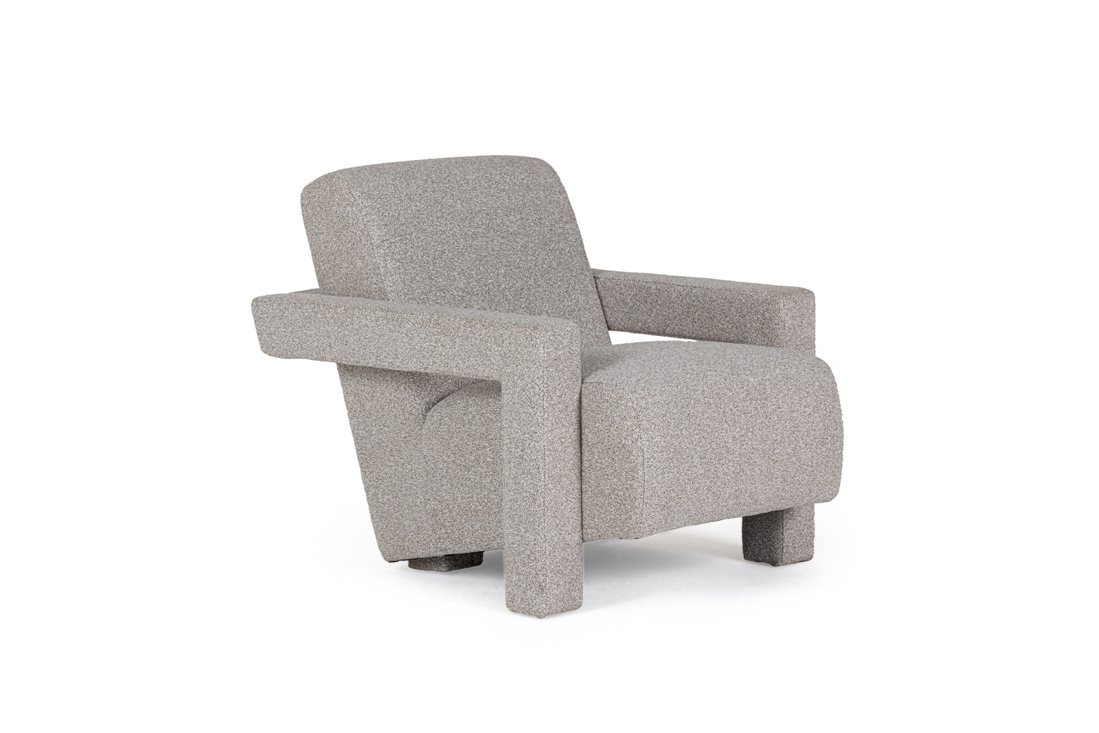 Wylie - Modern Light Grey-Beige Fabric Accent Chair