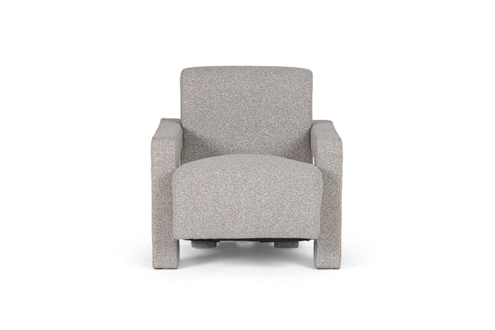 Wylie  Modern Light GreyBeige Fabric Accent Chair