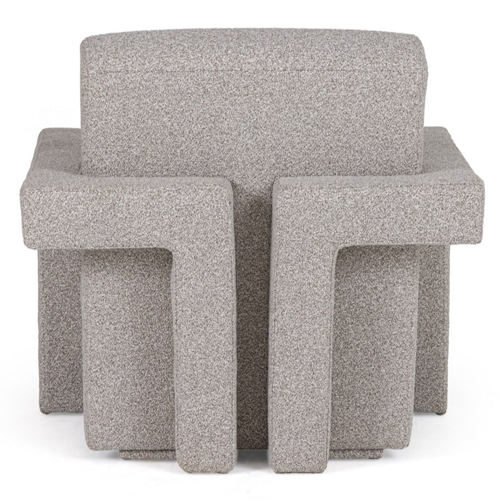 Wylie - Modern Light Grey-Beige Fabric Accent Chair