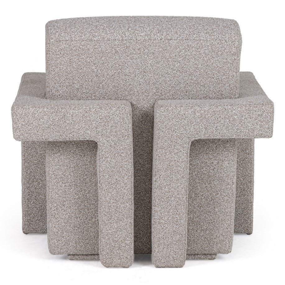 Wylie - Modern Light Grey-Beige Fabric Accent Chair
