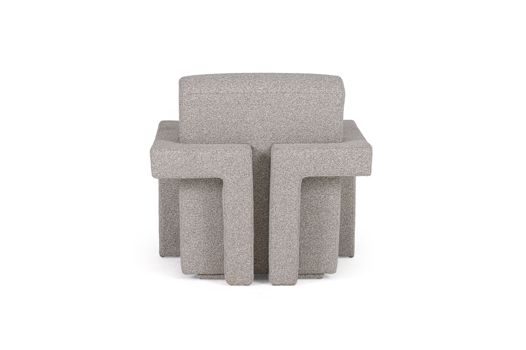 Wylie  Modern Light GreyBeige Fabric Accent Chair