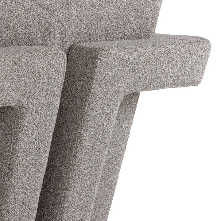Wylie - Modern Light Grey-Beige Fabric Accent Chair