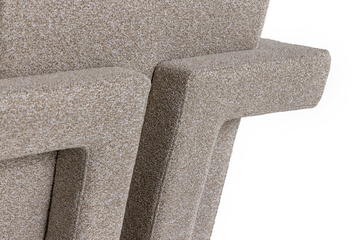 Wylie  Modern Beige Fabric Accent Chair