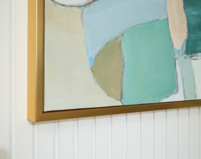 Wynburn Wall Art - Blue Canvas Art modern furniture Contempo Furniture