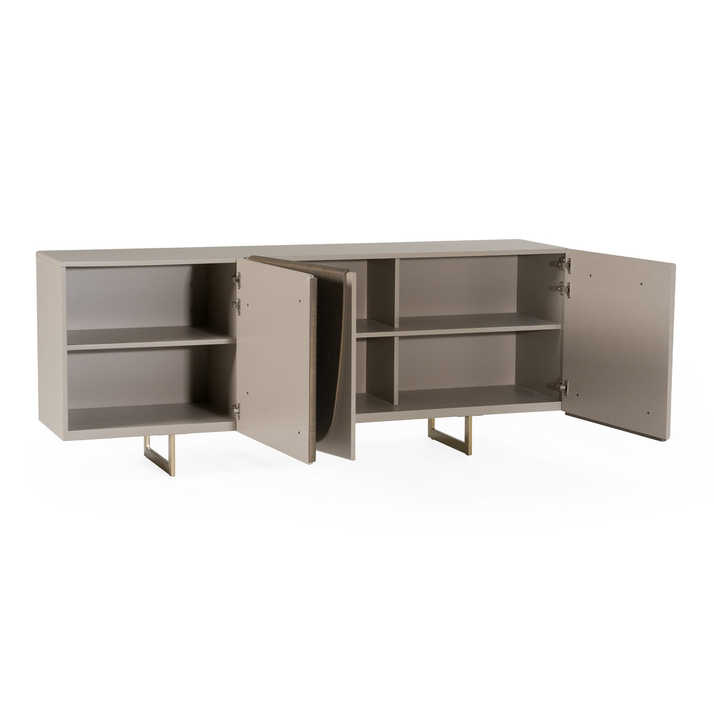 Wynetta - Modern Grey Ash Buffet - View 6
