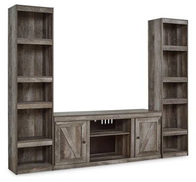 Wynnlow 3 - Piece Entertainment Center - Gray Entertainment Centers modern furniture Contempo Furniture