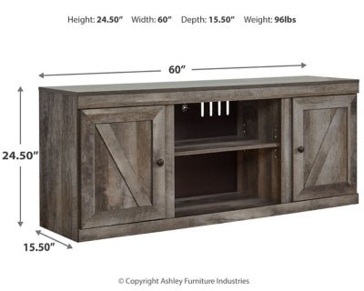 Wynnlow 60" TV Stand - Gray TV Stand modern furniture Contempo Furniture