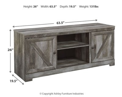 Wynnlow 63" TV Stand - Gray TV Stand modern furniture Contempo Furniture
