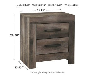 Wynnlow Nightstand - Gray Accent Nightstand modern furniture Contempo Furniture