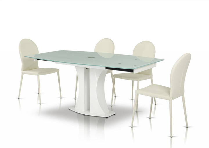 167CH - White Contemporary Modern Dining Chair (Set of 2)
