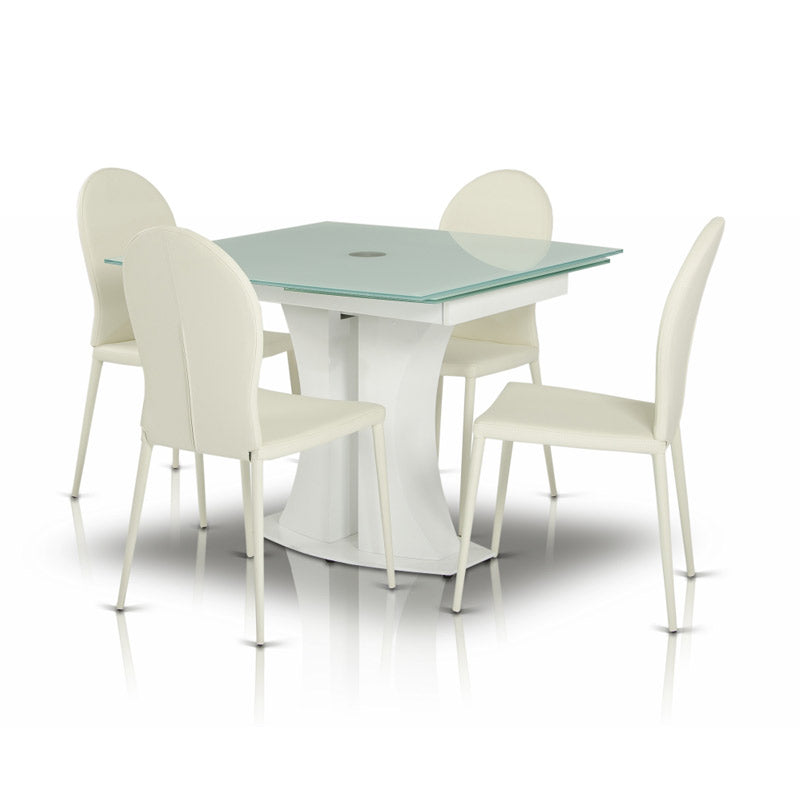 167CH - White Contemporary Modern Dining Chair (Set of 2)