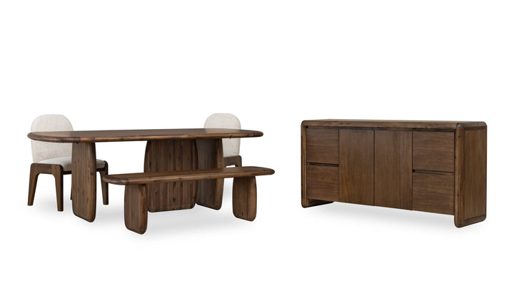 Xolani Acacia Wood Bench in Impala Benches modern furniture Contempo Furniture