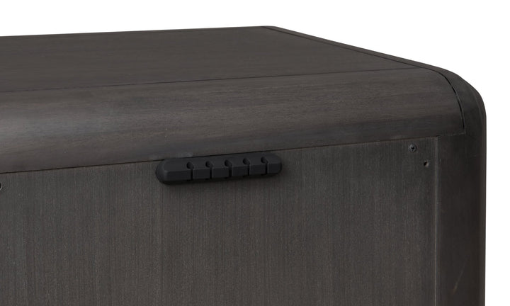 Xolani One Drawer Acacia Wood Nightstand in Jaguar Nightstand modern furniture Contempo Furniture