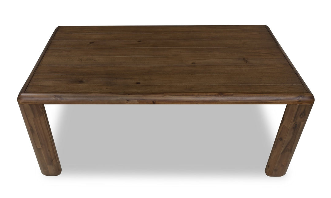 Xolani Rectangular Acacia Wood Leg Table in Impala Table modern furniture Contempo Furniture