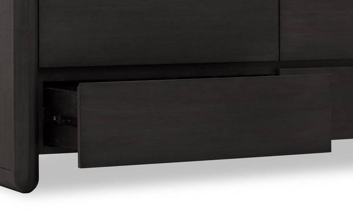 Xolani Six Drawer Acacia Wood Dresser in Jaguar Dresser modern furniture Contempo Furniture