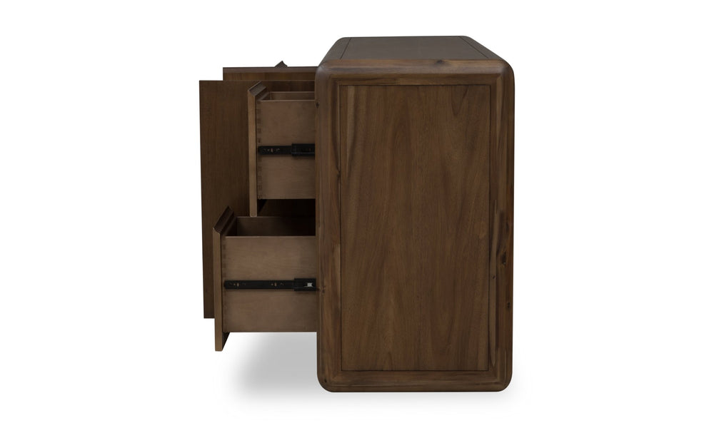 Xolani Two Door Four Drawer Acacia Wood Sideboard in Impala