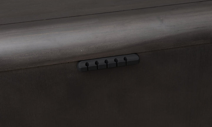 Xolani Two Drawer Acacia Wood Nightstand in Jaguar Nightstand modern furniture Contempo Furniture