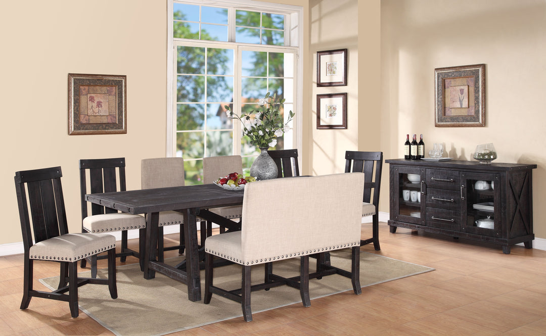 Modus Furniture 7Yc961 Yosemite Solid Wood Rectangular Extension Table