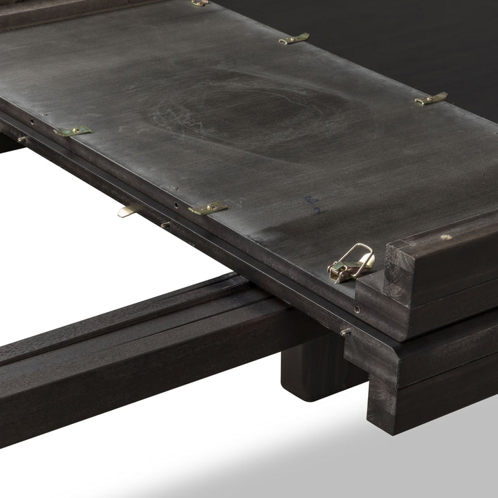 Zamba Extendable Acacia Wood Dining Table in Jaguar