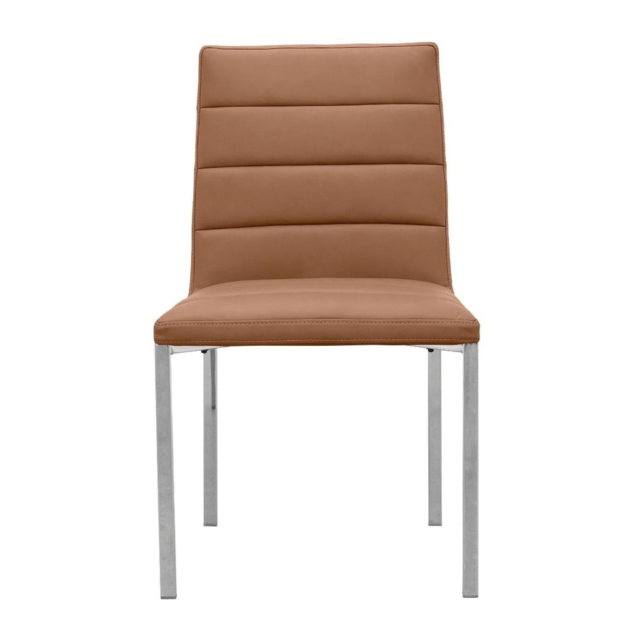 Modus Furniture 1A8366M Amalfi Metal Back Chair In Cognac